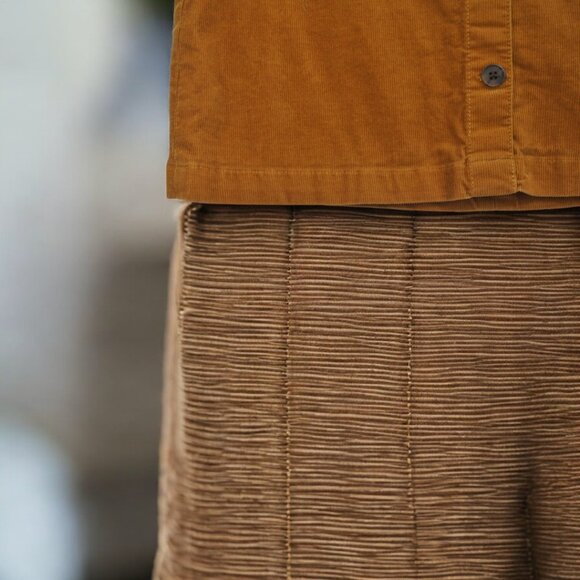 J.Crew Curvy Corduroy Mini Skirt in Camel (Size 8) - Picture 3 of 10